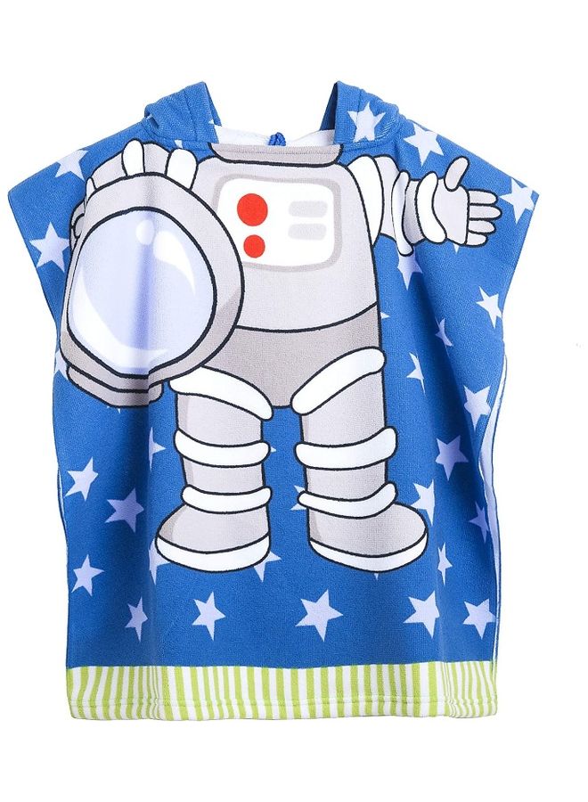 Children's Beach Hooded Bath Towel Multicolour 60X60cm - Image 1